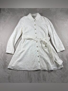 Zara White Embroidered Top